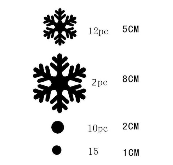 

mats & pads christmas wall door window stickers snowflake pattern ornament xmas art glass decals decorations for home party