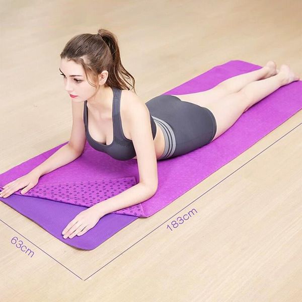 

non-slip yoga mat cover towel blanket for sport fitness travel exercise workout