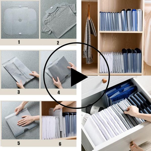 

clothing & wardrobe storage folding board jumper device magic clothes clip t-shirt child/save time fast closet finisher