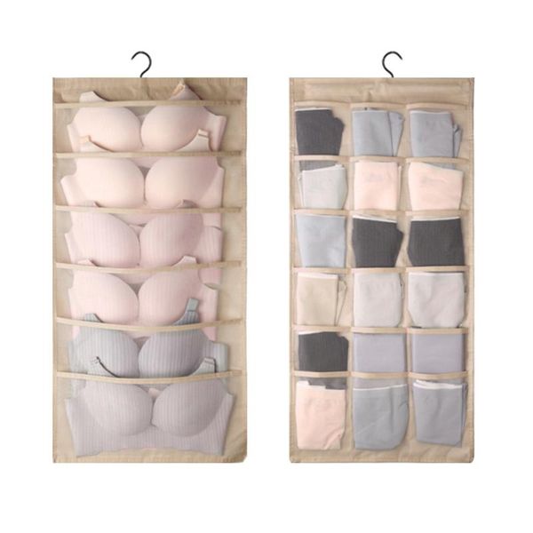 

portable bra underwear storage box oxford cloth tie bars sock organizer foldable organization for closet home drawer divider boxes & bins