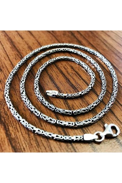 

chains men's silver king chain round model necklace 925 sterling