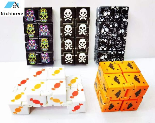 

infinity cube candy fidget puzzle anti decompression toy finger hand spinners fun toys for kids adhd stress relief gift color box packaging