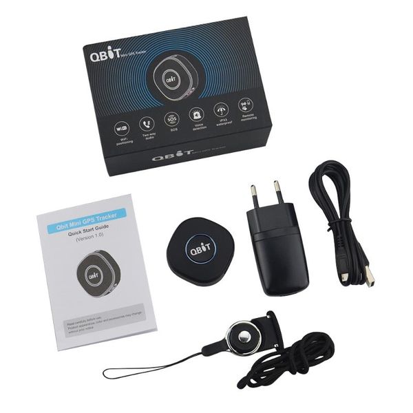 

car gps & accessories concox qbit mini tracker with battery sos voice monitor two-way audio locator realtime wifi gsm personal