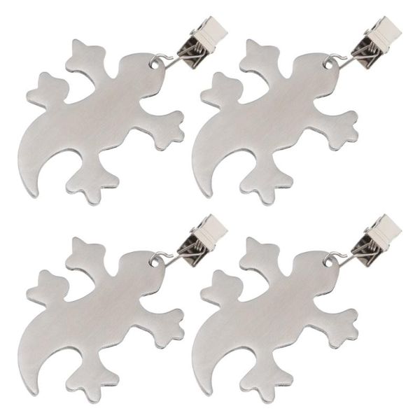 

clothing & wardrobe storage 4pcs windproof table cover clips weights hangers gecko tablecloth