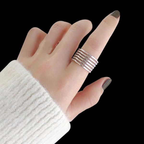 

wedding rings arrivals vintage layer chains for women large adjustable size finger ring fashion jewelry, Slivery;golden