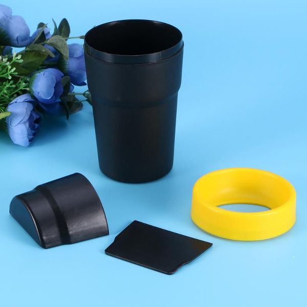 

car organizer multifunctional coin holder storage box loose change container (black)