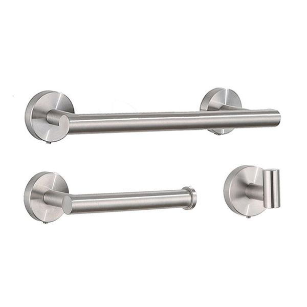 

bath accessory set brushed towel bar easy install modern bathroom hardware stainless steel durable toilet paper holder wall mounted el
