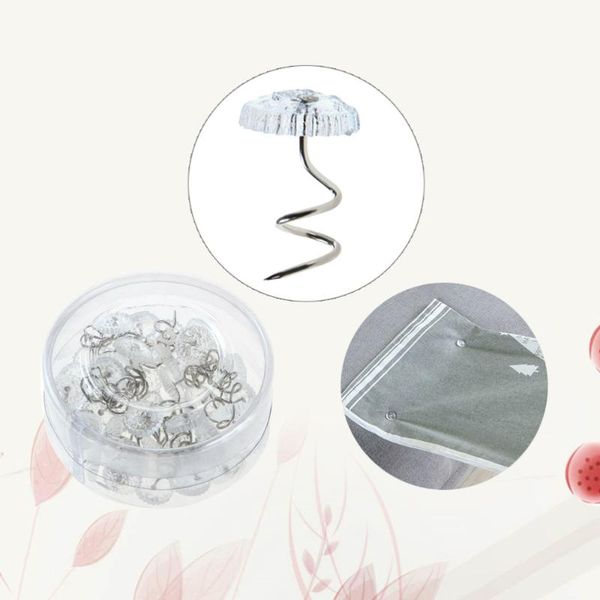 

40pcs bed sheet clip fixer transparent traceless twist nail sofa cushion blankets cover grippers holder clothing & wardrobe storage