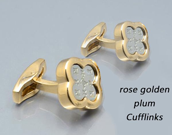 

luxury cufflinks men's classic victory letter style with jewelry silver gold black rose-gold shirt cuffs