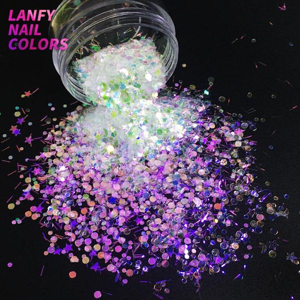 

nail glitter mix chameleon color star art decoration makeup tattootumblers crafts diy festival accessories supplier, Silver;gold