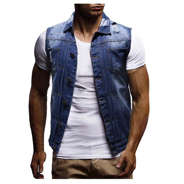 

men's jackets denim jacket vest clothing summer fashion waistcoat male casual streetwear men#g, Black;brown