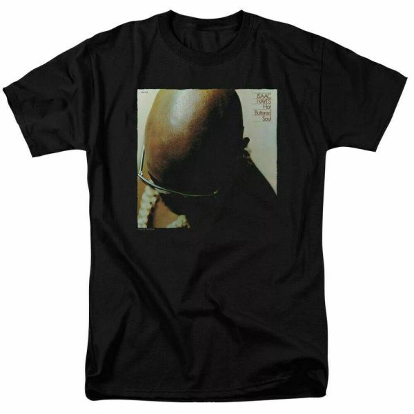 

issac hayes buttered soul t shirt licensed southern soul music black, White;black