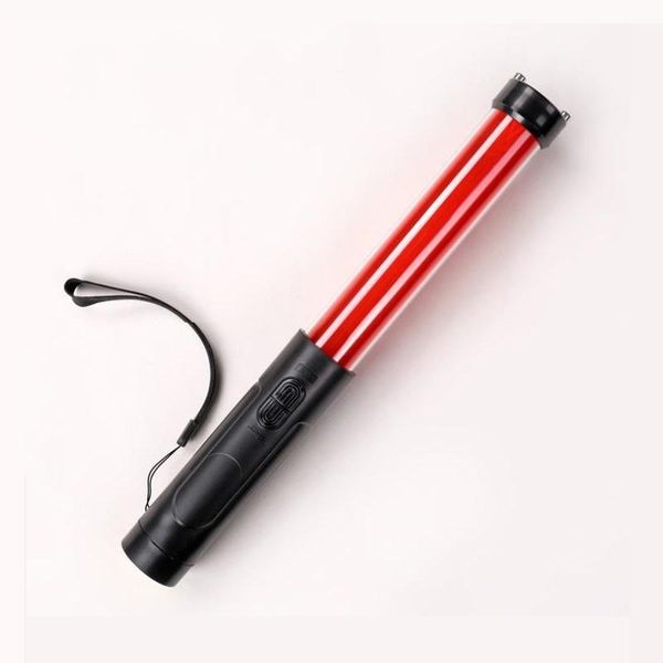 

multi-function pvc outdoor road traffic fire control fluorescent red flashing led safety command stick light