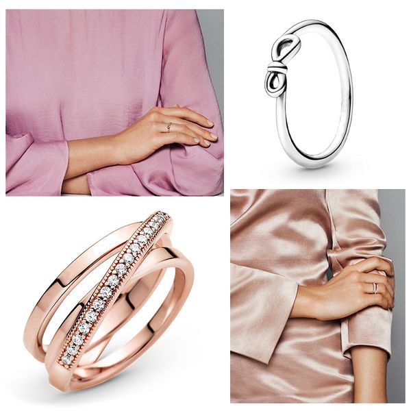 

925 sterling silver rose gold ring heart daisy flower feather ring for women original jewelry engagement gift, Slivery;golden