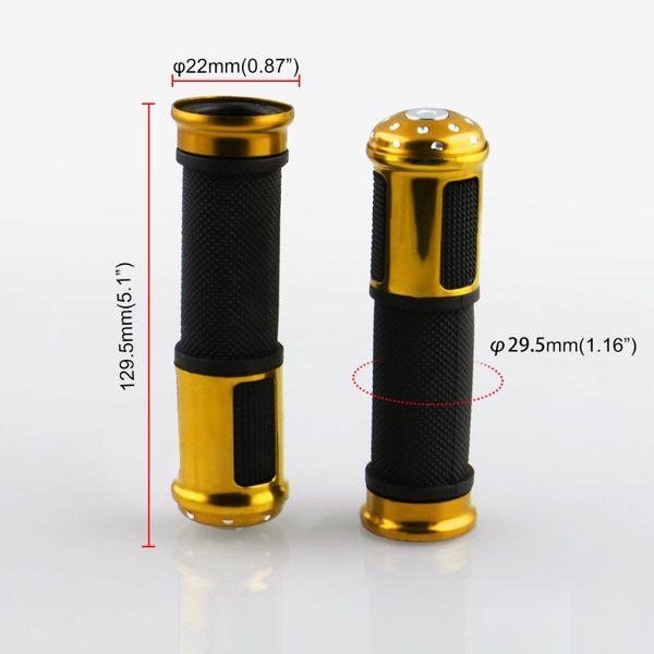 

handlebars motorcycle hand grip rubber 22mm 7/8" modified handlebar motorbike accessories for pedal biker scooter atv dirt bike
