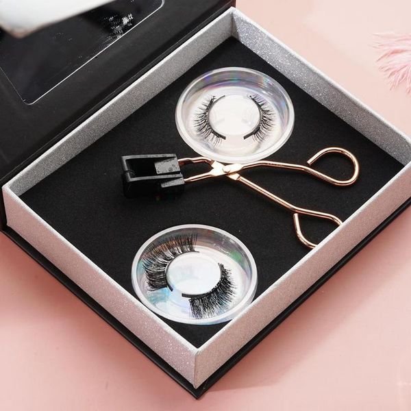 

2pairs quantum soft magnetic eyelash set handmade curler false with eyelashes w4c3
