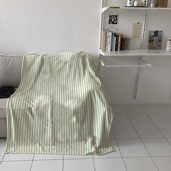

leisure blankets vertical stripes home textiles sofas children's bedroom for travel special throw blanket warm flannel