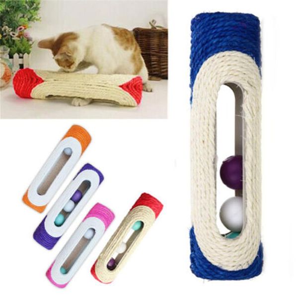 

sisal scratch mat rolling toys cat kitten climbing furniture carpet protector pad board pet for home supplies