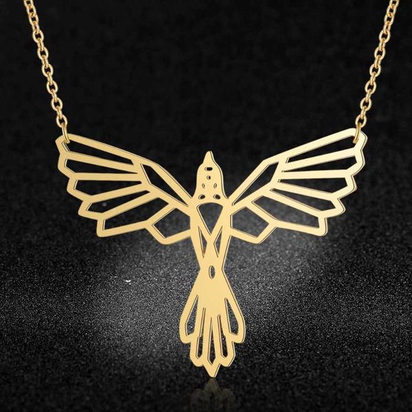 

pendant necklaces unique phoenix necklace lavixmia italy design 100% stainless steel for women super fashion jewelry special gift, Silver