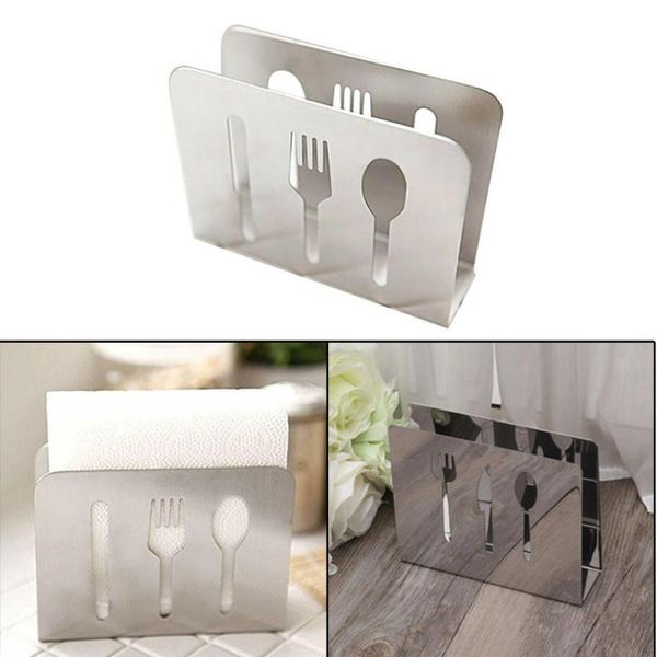 

tissue boxes & napkins stainless steel napkin holder paper case rack dispenser organizer kitchen dining container table decor
