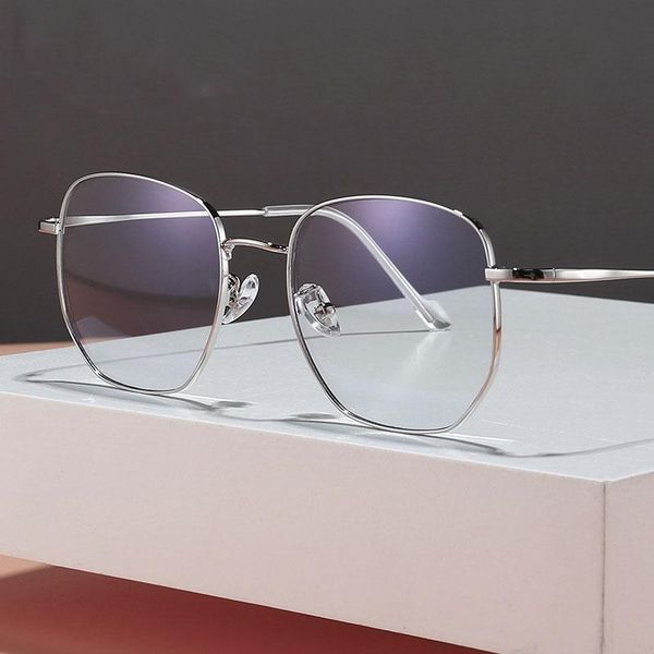 

fashion sunglasses frames arrival full rim metal frame eyewears for man and woman with anti-blue light optical spectacles, Black