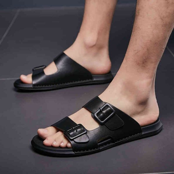 

for sandals summer men sneakers sandals man flat husband slippers zs8x, Black