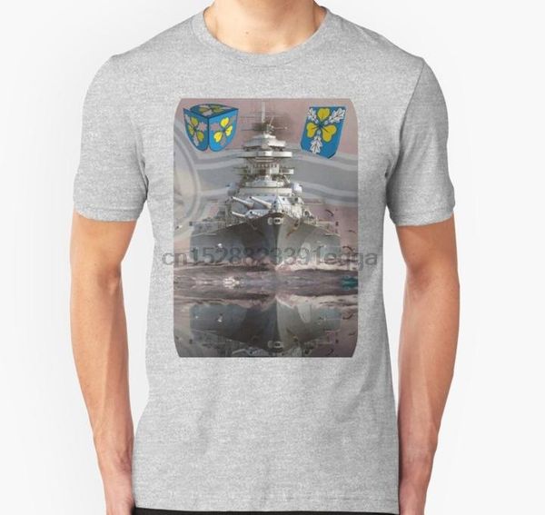 

men's t-shirts men short sleeve tshirt bismarck battleship t shirt women t-shirt, White;black