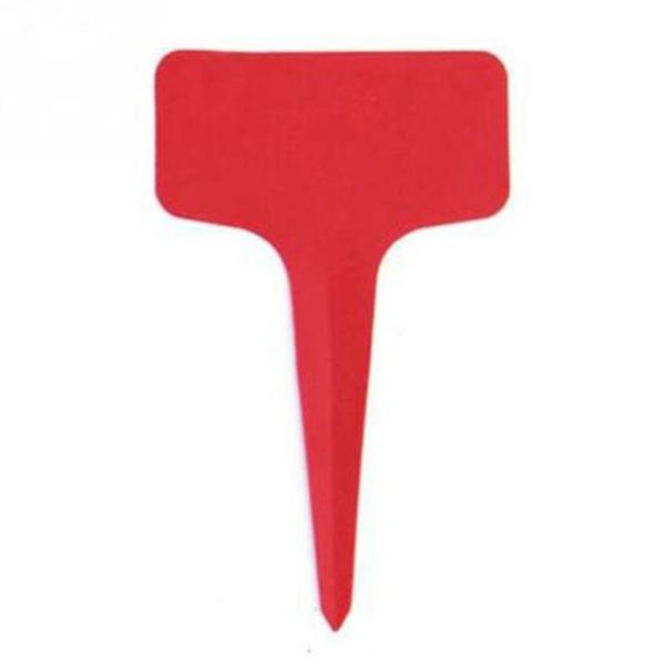 

50pcs nursery garden gray plastic plant t-type markers tags labels ne decorations