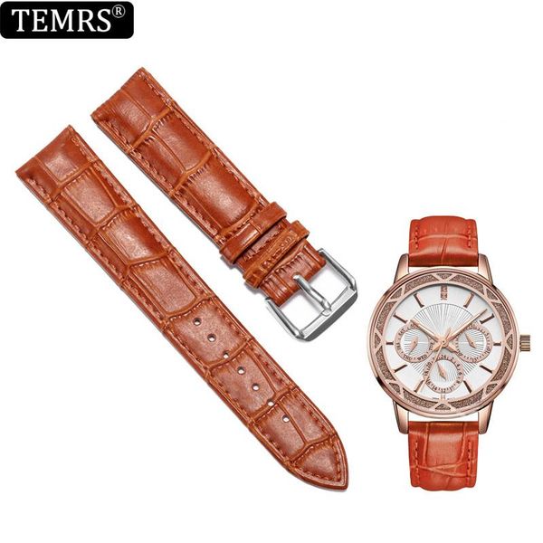 

watch bands genuine leather strap 24mm/23mm/22mm/21mm/20mm/19mm/18mm/17mm/16mm/15mm/14mm/12mm band belt watchband, Black;brown
