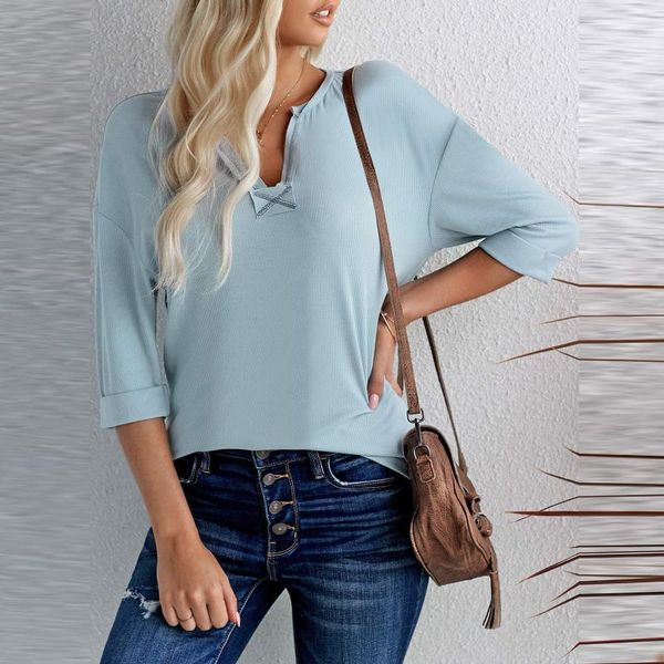 

fashion t shirt women's leisure solid color tshirt short sleeve harajuku v-neck t-shirts casual loose camiseta mujer #bl1 t-shirt, White