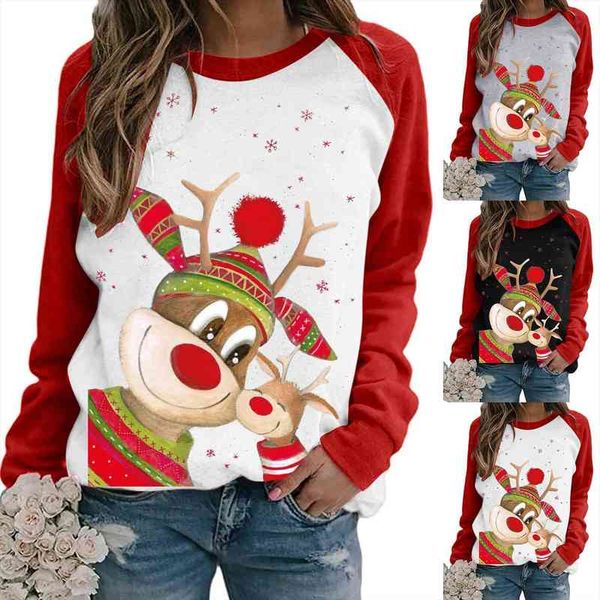

christmas cartoons women sweater winter long sleeve womens sweaters homesuit woman sweaters fashion sweater pull femme, White;black