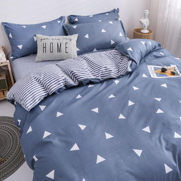Conjuntos de roupas de cama ajudam a sono conjunto nórdico duplo colchão de edredom de edredom decoração de casas de cama de linho de cama de linho adulto 4pcs