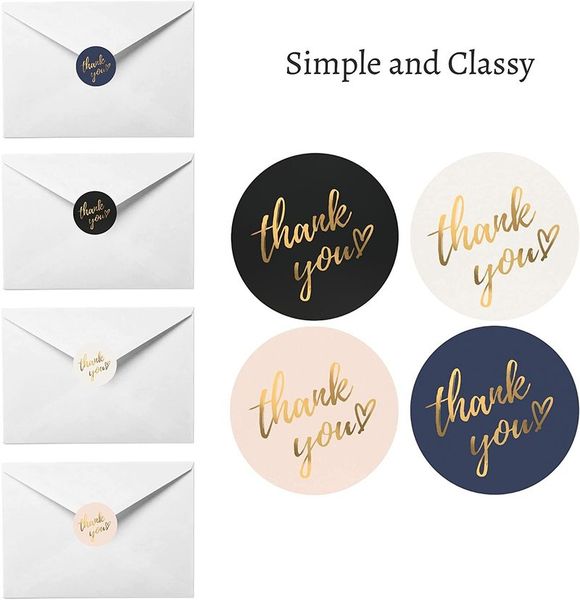 

Party thank you sticker roll is simple, sincere and waterproof 3.8cm