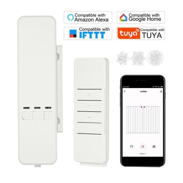 

smart home control tuya curtain wifi electric sprocket blind drive motor chain roller blinds with alexa google app