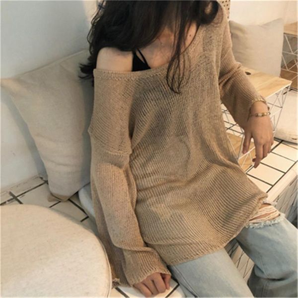 

women's sweaters sweater pullover 2021 spring summer loose large size knit women fashion shirt thin section female, White;black