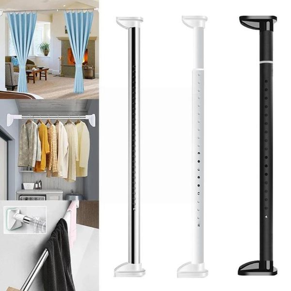 

shower curtains steel curtain clothing rods poles clothes wardrobe organizer rack for diy v5p2