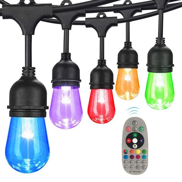 

string lights 15m e27 retro edison filament bulb garden patio hanging backyard holiday wedding lamps led strings