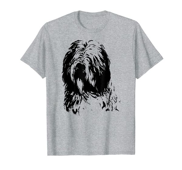 

bearded collie dog hand drawn owner dogs gift t-shirt, White;black