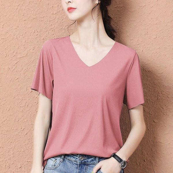 

women's t-shirt 2021 summer women clothes short sleeve tees oversized t shirt pink tshirt casual baggy white