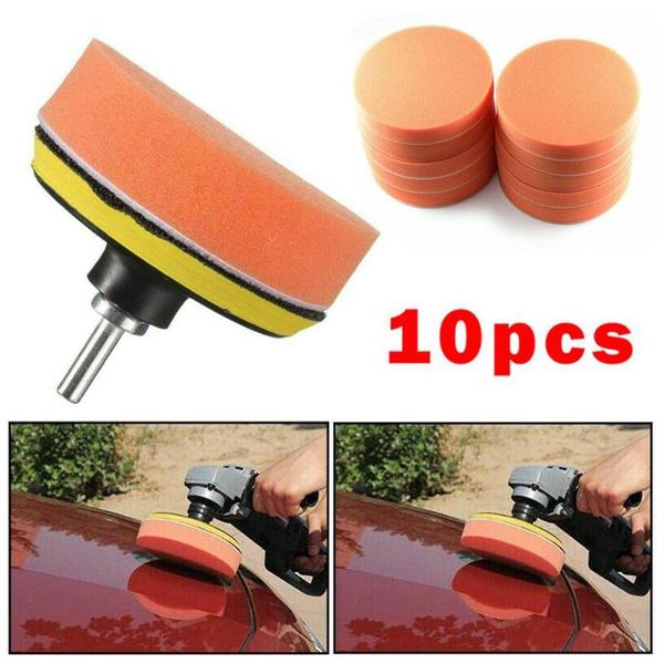 

car sponge 25mm thick polishing pad 5inch attachment buffing cleaning orange round
