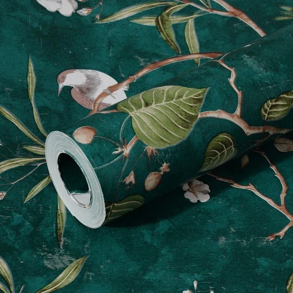 

wallpapers pastoral style self adhesive floral living room background wall stickers furniture decorations for