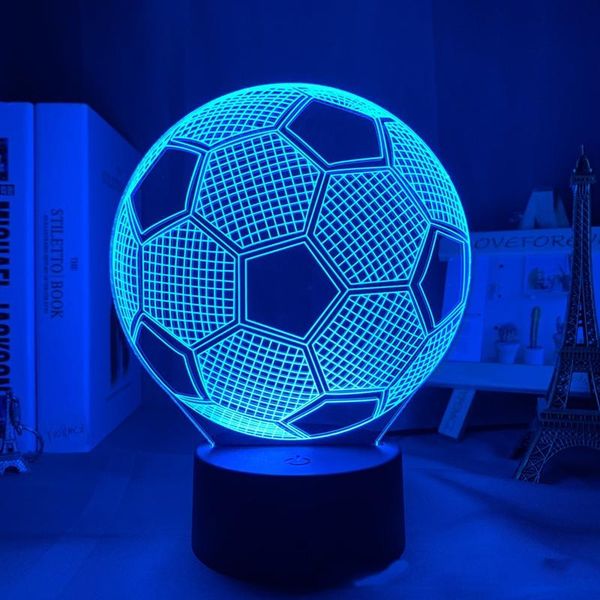 

night lights football sports gifts 3d table lamp rugby ice hockey women's volleyball bedside light dream basketball bedroom decoration