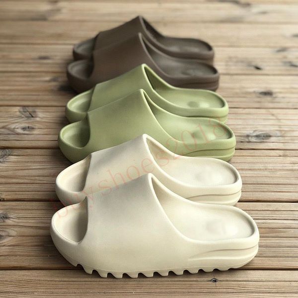 

sandals 2021 shoes fashion slipper desert sand resin earth brown summer platform sandale foam runner triple black bone white men slippers