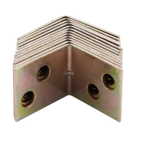 

bath accessory set metal shelf support 90 degree right angle bracket 12pcs brass tone