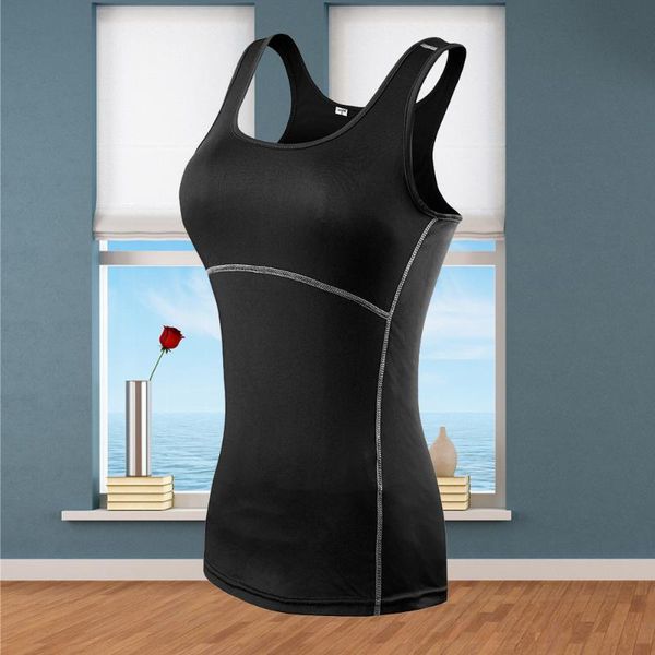 

yoga outfit sports fitness training tight vest perspiration wicking tights dry quick running tanks )