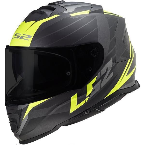 

cycling helmets ls2 storm nerve matte black-neon yellow helmet 2 glass