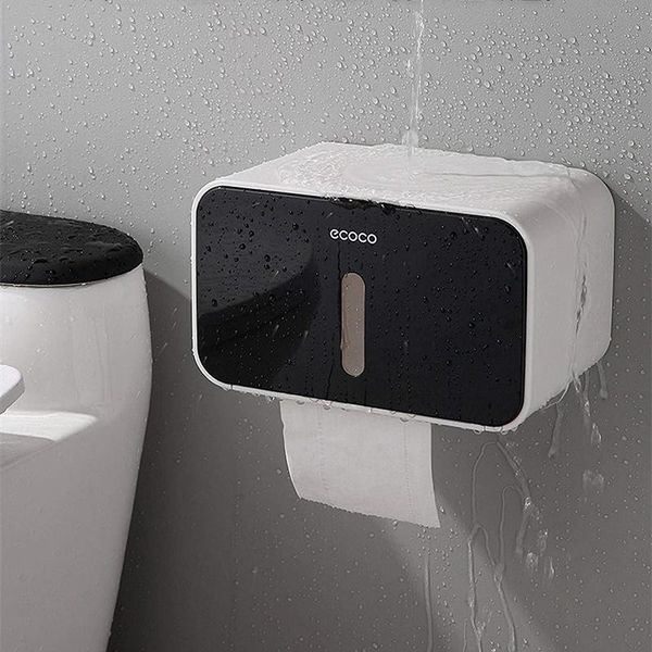 

punch-toilet paper holder box bathroom waterproof dispenser wall-mounted self-adhesive holders