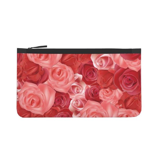 

storage bags portable rose flower reusable small bag pouch canvas coin purses