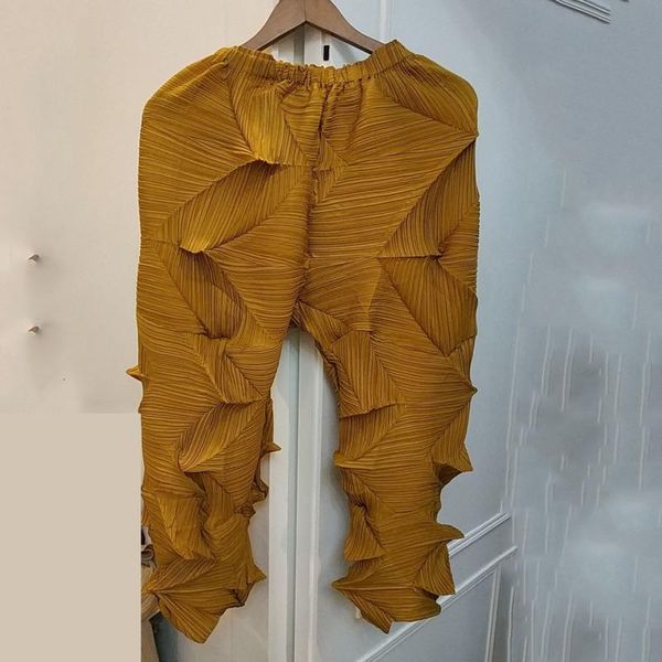 

women's pants & capris fashion tide loose large size pleated mid-waist diamond straight tube casual was thin female 19b-a259, Black;white