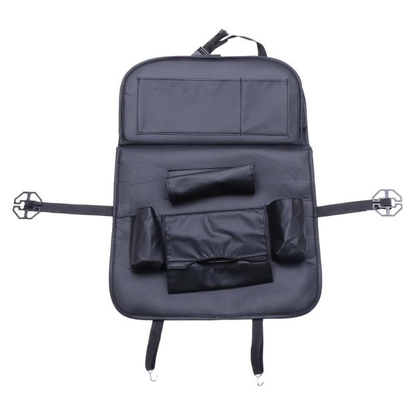 

car organizer multifunctional seat back pocket storage pouch (black)